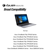 K KYUER 42Wh B31N1705 Baterie pro notebook Asus VivoBook Flip 14 TP410 TP410U TP410UA TP410UF TP410UR TP410UAR ZenBook UX460UA Q